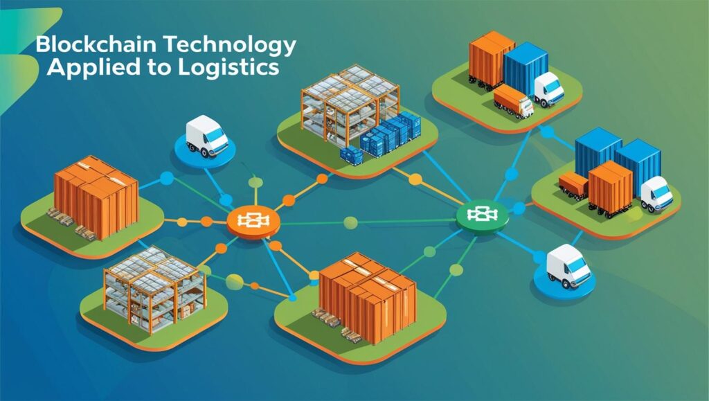 blockcahin Logistik ilustrasi