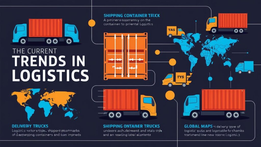 Tren logistik ilustrasi